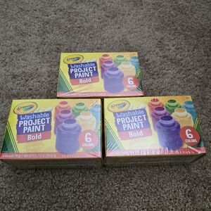 Crayola Washable Project Paint Bold 6 colors